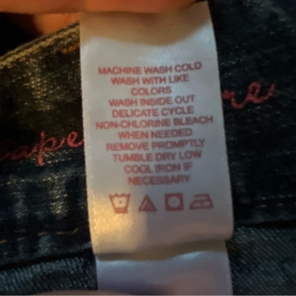 Vintage Tapemeasure Size 10 Straight Leg Blue Denim High Rise Jeans - Picture 13 of 14